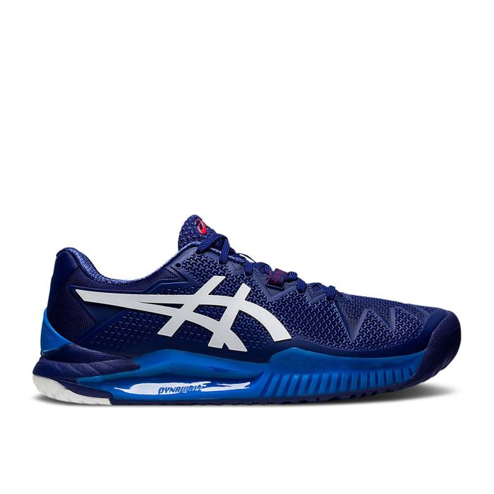 アシックス Asics 【 Gel Resolution 8 'Dive Blue' Men Dive Blue/White 】 靴 メンズ靴 スニーカー メンズ 青色 ブルー 白色 ホワイト