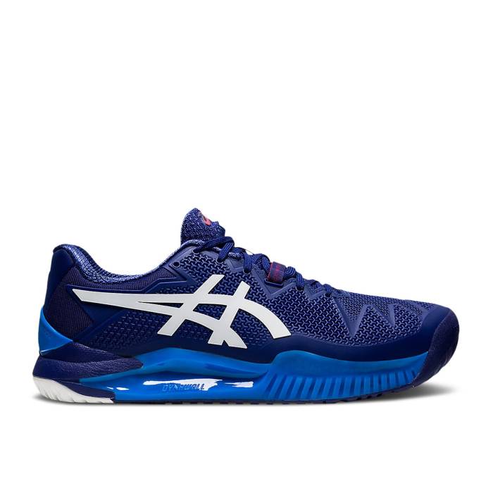 アシックス Asics 【 Gel Resolution 8 2E Wide 'Dive Blue' Men Dive Blue/White 】 靴 メンズ靴 スニーカー メンズ 青色 ブルー 白色 ホワイト