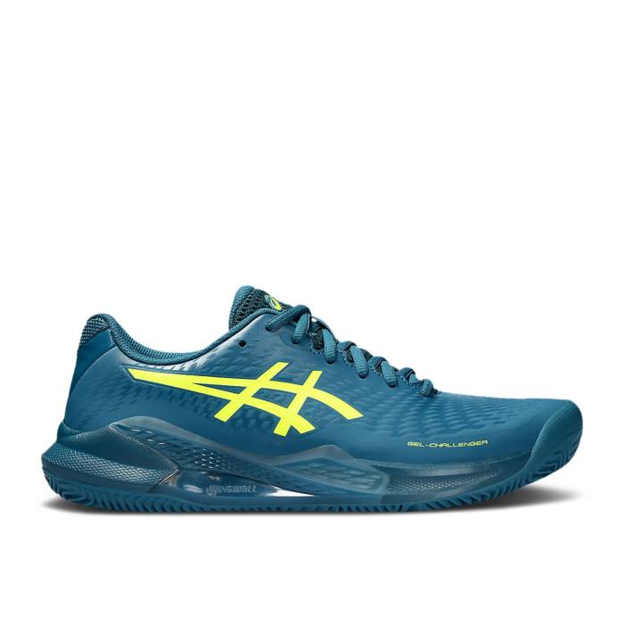 アシックス Asics 【 Gel Challenger 14 Clay 'Restful Teal Safety Yellow' Men Restful Te...