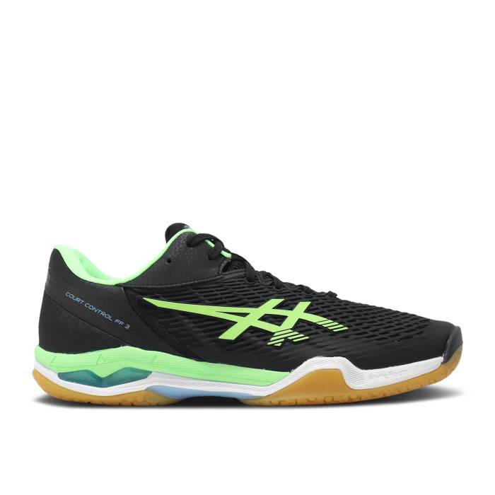 å Asics  Court Control Ff 3 'Black Lime Burst' Men Black/Lime Burst   饤  󥺷 ˡ   ֥å 饤 С