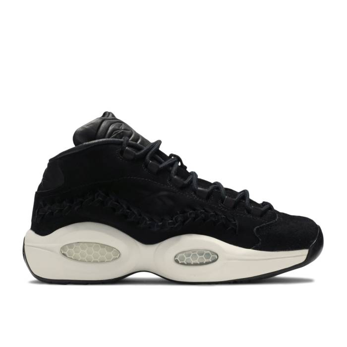 リーボック Reebok 【 Hall Of Fame X Question Mid 'Black Braid' Men Black/White 】 Question クエスチョン ミッド 靴 メンズ靴 スニーカー メンズ 黒色 ブラック 白色 ホワイト