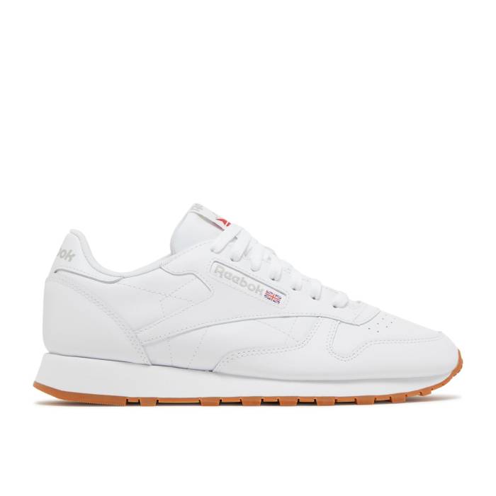 リーボック Reebok 【 Classic Leather 'White Grey Gum' Men Footwear White/Pure Grey 3/Rubber Gum 03 】 クラシック レザー 灰色 グレー 靴 メンズ靴 スニーカー メンズ 白色 ホワイト ピュア 灰色 グレー ラバー