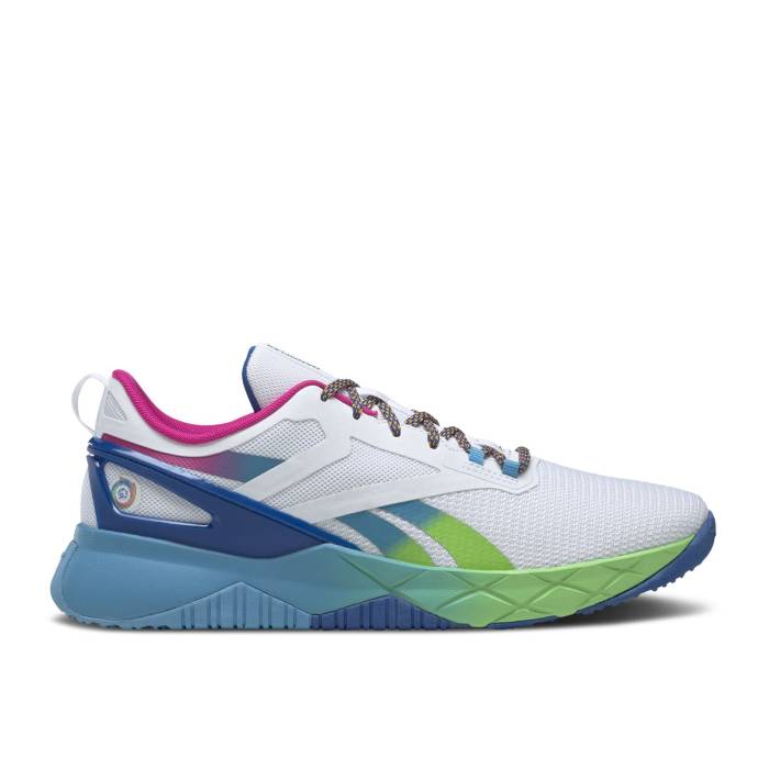 リーボック Reebok 【 Nanoflex Parafit Tr 'White Vector Blue' Men Footwear White/Always Blue/Vector Blue 】 靴 メンズ靴 スニーカー メンズ 白色 ホワイト 青色 ブルー
