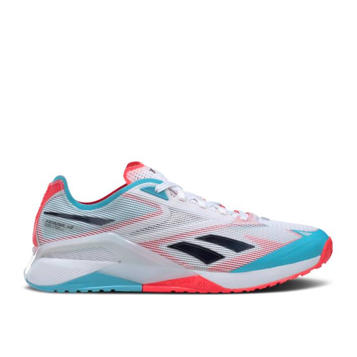 リーボック Reebok 【 Rich Froning X Nano X2 'Neon Blue Neon Cherry' Men Footwear White/Neon Blue/Neon Cherry 】 ナノ 青色 ブルー 靴 メンズ靴 スニーカー メンズ 白色 ホワイト 青色 ブルー