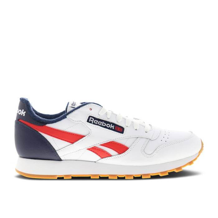 リーボック Reebok 【 Classic Leather Mu 'White Navy Radiant Red' Men White/Collegiate Navy/Radiant Red 】 クラシック レザー 紺色 ネイビー 靴 メンズ靴 スニーカー メンズ 白色 ホワイト 紺色 ネイビー Red 赤・レ