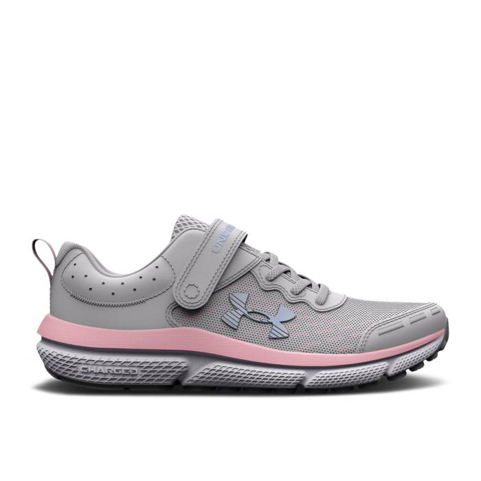 ޡ Under Armour  Assert 10 Ac Ps Wide 'Halo Grey Pink Sugar' Yo...