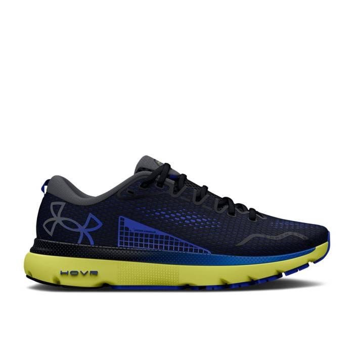 アンダーアーマー Under Armour 【 Hovr Infinite 5 'Black Team Royal' Men Black/Lime Yellow...