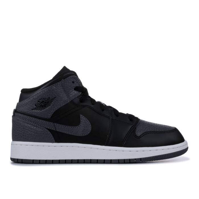 ʥ硼 Air Jordan  Jordan 1 Retro Mid Gs 'Black Dark Grey' Youth...