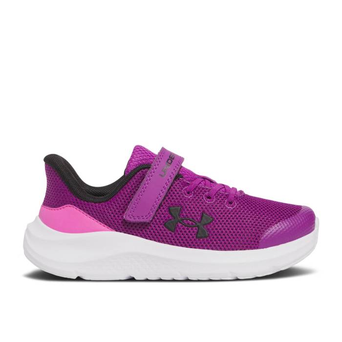 楽天スニケスアンダーアーマー Under Armour 【 Pursuit 4 Ac Ps 'Andromeda Purple' Youth Andromeda Purple/Rebel Pink/Black 】 キッズ ベビー マタニティ キッズファッション 靴 その他 ジュニア キッズ Purple 紫・パープル レベ