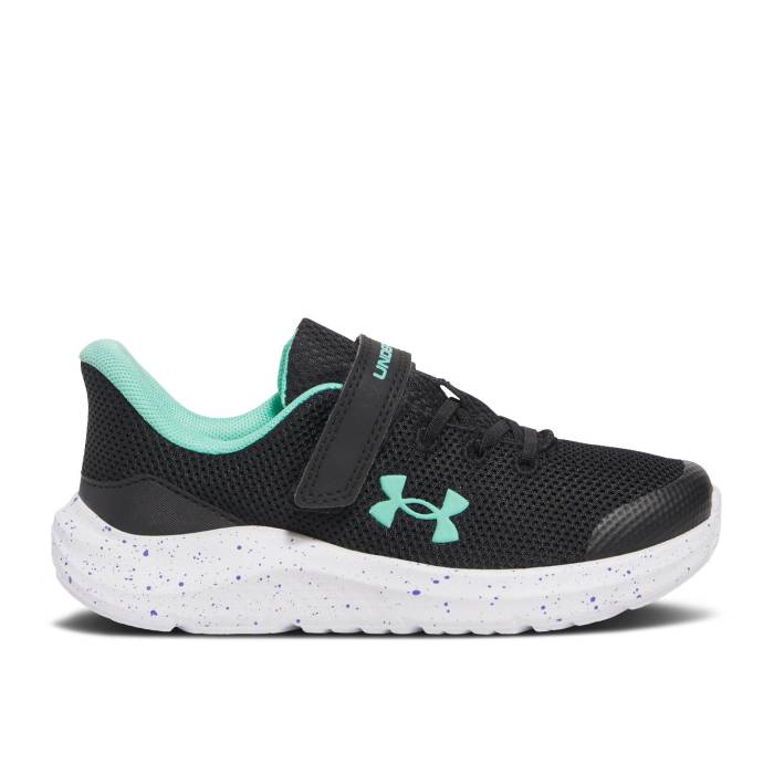 ޡ Under Armour  Pursuit 4 Ac Ps 'Black Comet Green' Youth Blac...