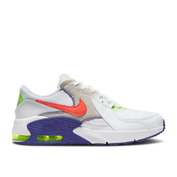 楽天スニケスナイキ Nike 【 Air Max Excee Amd Gs 'White Indigo Burst' Youth White/Indigo Burst/Volt/Bright Crimson 】 マックス 藍色・インディゴ キッズ ベビー マタニティ キッズファッション 靴 スニーカー ジュニア キッズ