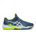 アシックス Asics 【 Court Ff 3 Oc 'Steel Blue Lime' Men Steel Blue/White 】 コート 青色 ブルー ...