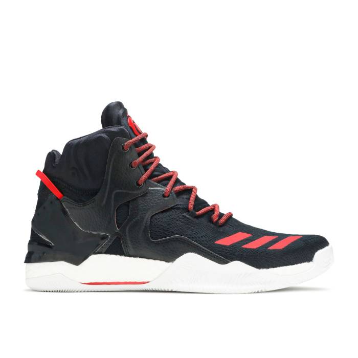 アディダス Adidas 【 D Rose 7 'Away' Men Core Black/Scarlet/Core Black 】 Rose ローズ 靴 メンズ靴 スニーカー メンズ コア 黒色 ブラック
