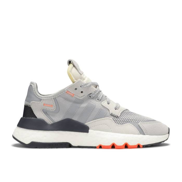 楽天スニケスアディダス Adidas 【 Nite Jogger J 'Grey Orange' Youth Grey/Multi Solid Grey/Solar Orange 】 ジョガーパンツ キッズ ベビー マタニティ キッズファッション 靴 スニーカー ジュニア キッズ 灰色 グレー ソリッ