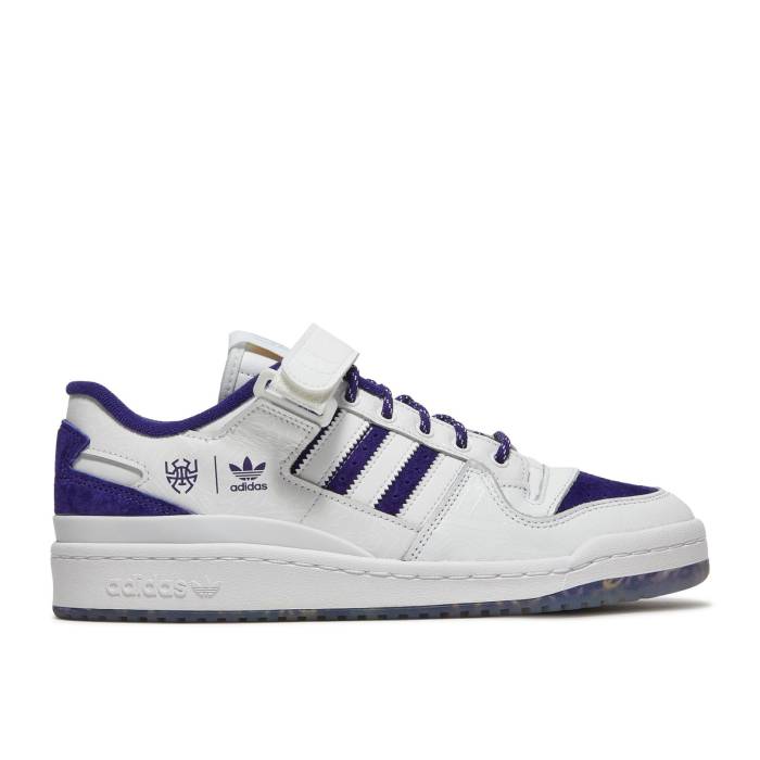 アディダス Adidas 【 Donovan Mitchell X Forum Low 'Collegiate Purple' Men Cloud White/Collegiate Purple/Halo Mint 】 フォーラム 靴 メンズ靴 スニーカー メンズ 白色 ホワイト Purple 紫・パープル