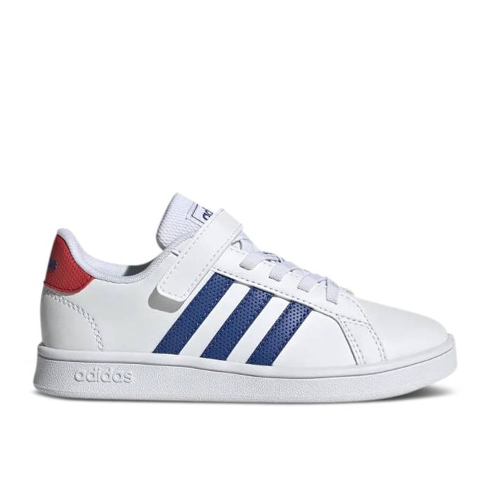 アディダス Adidas 【 Grand Court Little Kid 'White Royal Blue' Youth Cloud White/Royal...