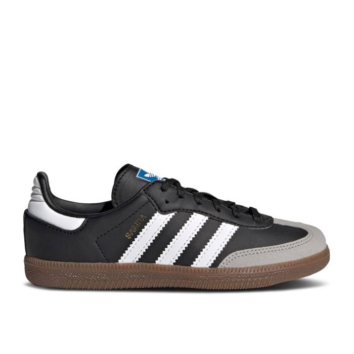 楽天スニケスアディダス Adidas 【 Samba Og J 'Black White Gum' Youth Core Black/Cloud White/Gum 】 サンバ 白色 ホワイト キッズ ベビー マタニティ キッズファッション 靴 スニーカー ジュニア キッズ コア 黒色 ブラッ