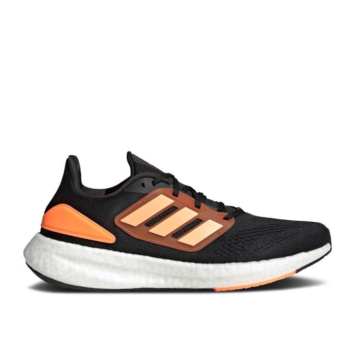 アディダス Adidas 【 Pureboost 22 'Black Acid Orange' Men Core Black/Acid Orange/Preloved Red 】 靴 メンズ靴 スニーカー メンズ コア 黒色 ブラック orange 橙・オレンジ Red 赤・レッド