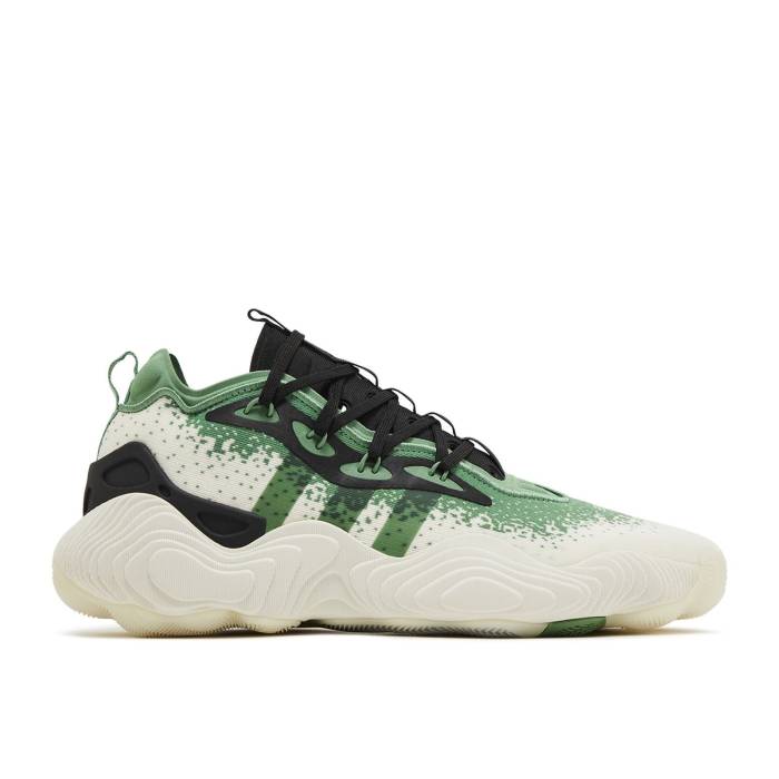 アディダス Adidas 【 Trae Young 3 'Preloved Green' Men Off White/Preloved Green/Core Black 】 靴 メンズ靴 スニーカー メンズ 白色 ホワイト green 緑・グリーン コア 黒色 ブラック