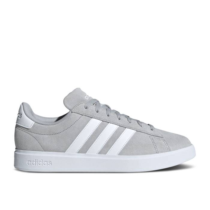 アディダス Adidas 【 Grand Court 2.0 'Grey White' Men Grey Two/Cloud White/Grey Two 】 ...