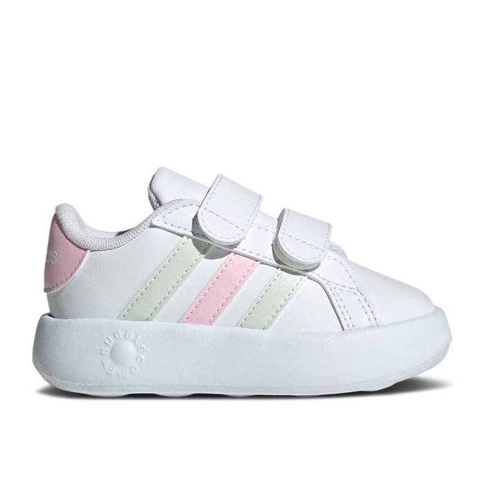 ǥ Adidas  Grand Court 2.0 I 'White Crystal Jade Pink' Infant Clou...