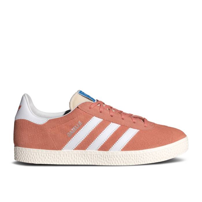 楽天スニケスアディダス Adidas 【 Gazelle J 'Wonder Clay' Youth Wonder Clay/Cloud White/Core White 】 ガゼル キッズ ベビー マタニティ キッズファッション 靴 スニーカー ジュニア キッズ 白色 ホワイト コア