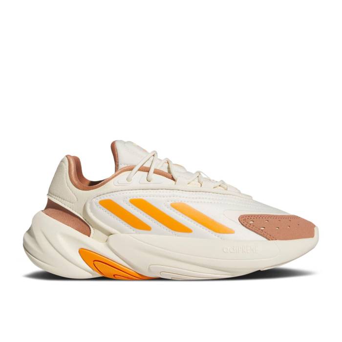 楽天スニケスアディダス Adidas 【 Ozelia J 'Cream White Bright Orange' Youth Cream White/Bright Orange/Clay Strata 】 白色 ホワイト キッズ ベビー マタニティ キッズファッション 靴 スニーカー ジュニア キッズ クリーム 白