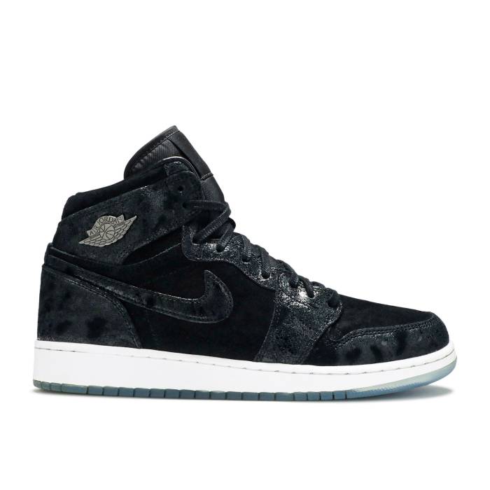 楽天スニケスナイキ　エアジョーダン Air Jordan 【 Jordan 1 Retro High Gg 'Heiress' Youth Black/Black-White-Gym Red 】 レトロ ハイ キッズ ベビー マタニティ キッズファッション 靴 スニーカー ジュニア キッズ 黒色 ブラ