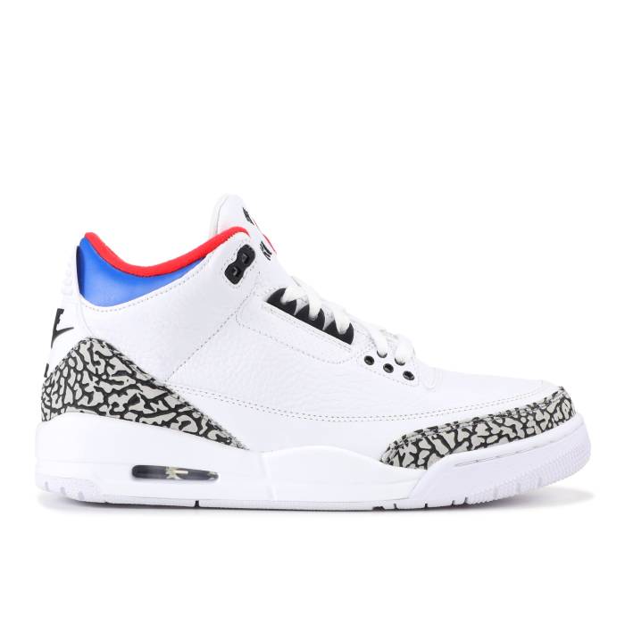 ʥ硼 Air Jordan  Jordan 3 Retro 'Seoul' Men White/Soar-Atom Red  ȥ  ...
