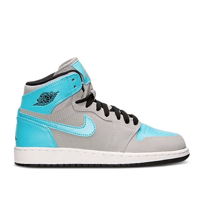 楽天スニケスナイキ　エアジョーダン Air Jordan 【 Jordan 1 Retro High Gs 'Tide Pool' Youth Wolf Grey/Tide Pool Blue-Hot Lava-Black 】 レトロ ハイ キッズ ベビー マタニティ キッズファッション 靴 スニーカー ジュニア キッ