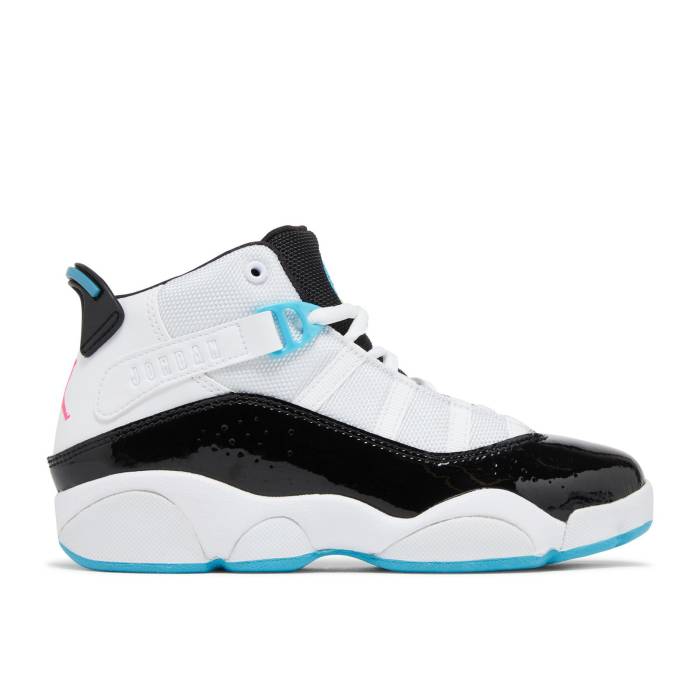 楽天スニケスナイキ　エアジョーダン Air Jordan 【 Jordan 6 Rings Ps 'South Beach' Youth White/Black-Hyper Pink 】 リング キッズ ベビー マタニティ キッズファッション 靴 スニーカー ジュニア キッズ 白色 ホワイト pink