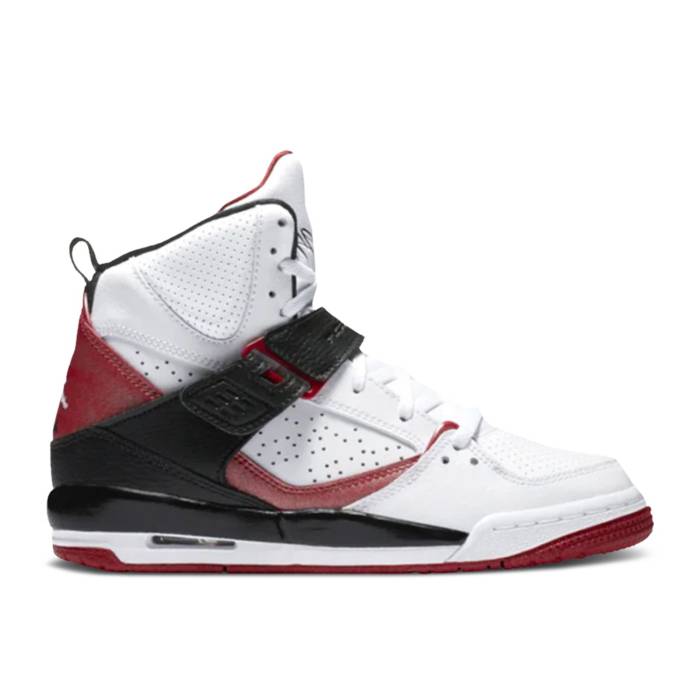 楽天スニケスナイキ　エアジョーダン Air Jordan 【 Jordan Flight 45 High Gs 'White Red Black' Youth White/Gym Red/Black 】 Flight フライト ハイ Red 赤・レッド キッズ ベビー マタニティ キッズファッション 靴 スニーカー