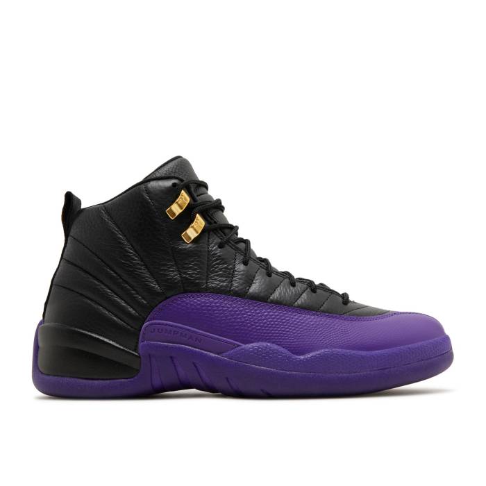 ナイキ　エアジョーダン Air Jordan 【 Jordan 12 Retro 'Field Purple' Men Black/Field Purple/Metallic Gold/Taxi 】 レトロ 靴 メンズ靴 スニーカー メンズ 黒色 ブラック Field フィールド Purple 紫・パープル ゴー