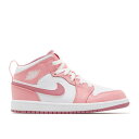 ナイキ エアジョーダン Air Jordan 【 Jordan 1 Mid Ps 'Valentine's Day 2023' Youth Coral Chalk/Desert Berry/White 】 ミッド キッズ ベビー マタニティ キッズファッション 靴 スニーカー ジュニア キッズ 白色