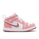 ナイキ エアジョーダン Air Jordan 【 Jordan 1 Mid Td 'Valentine's Day 2023' Infant Coral Chalk/Desert Berry/White 】 ミッド キッズ ベビー マタニティ ベビーファッション 靴 スニーカー ベビー 白色 ホワイト