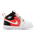 ナイキ エアジョーダン Air Jordan 【 Jordan 1 Mid Se Td 'White Infrared' Infant Black/Infrared 23/White 】 ミッド キッズ ベビー マタニティ ベビーファッション 靴 スニーカー ベビー 黒色 ブラック 白色 ホ