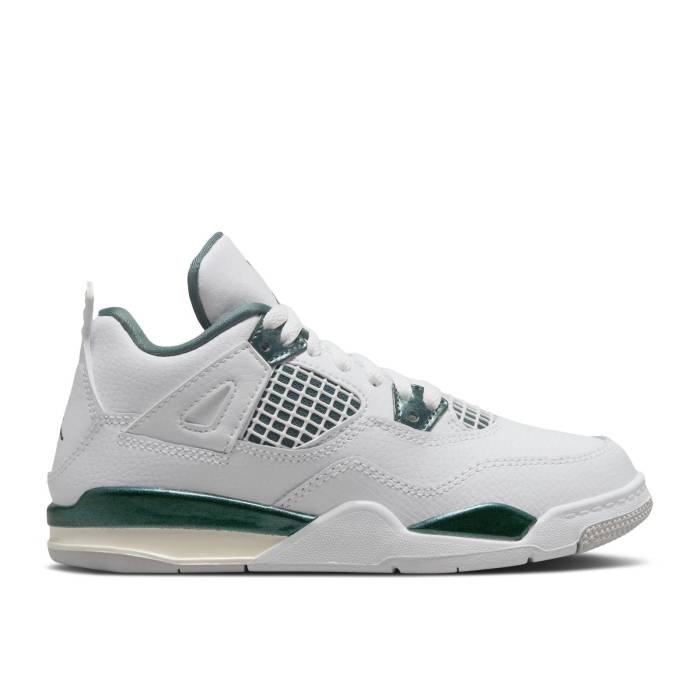 ʥ硼 Air Jordan  Jordan 4 Retro Ps 'Oxidized Green' Youth Whit...