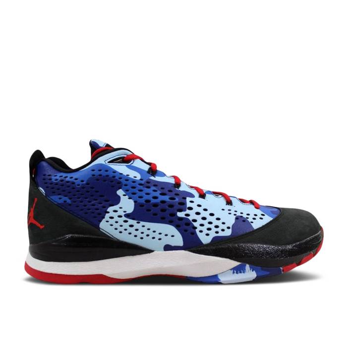 楽天スニケスナイキ　エアジョーダン Air Jordan 【 Cp3.Vii Gs 'Clippers Camo' Youth Black/Sport Red/Chambray Blue/Game Royal 】 キッズ ベビー マタニティ キッズファッション 靴 スニーカー ジュニア キッズ 黒色 ブラック R