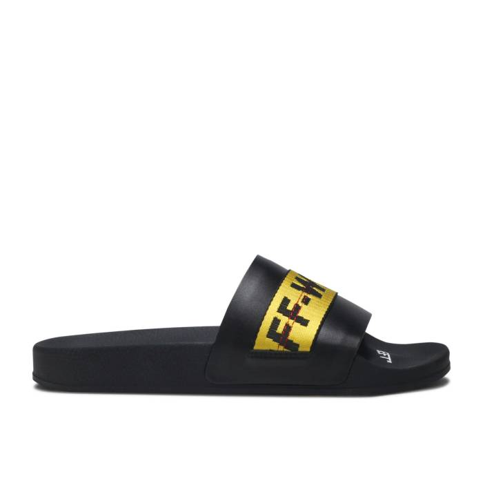 オフホワイト Off-White 【 Industrial Sliders 'Black Yellow' F/W 2019 Men Black/Yellow 】 サンダル 靴 メンズ靴 サンダル その他 メンズ 黒色 ブラック yellow 黄色・イエロー