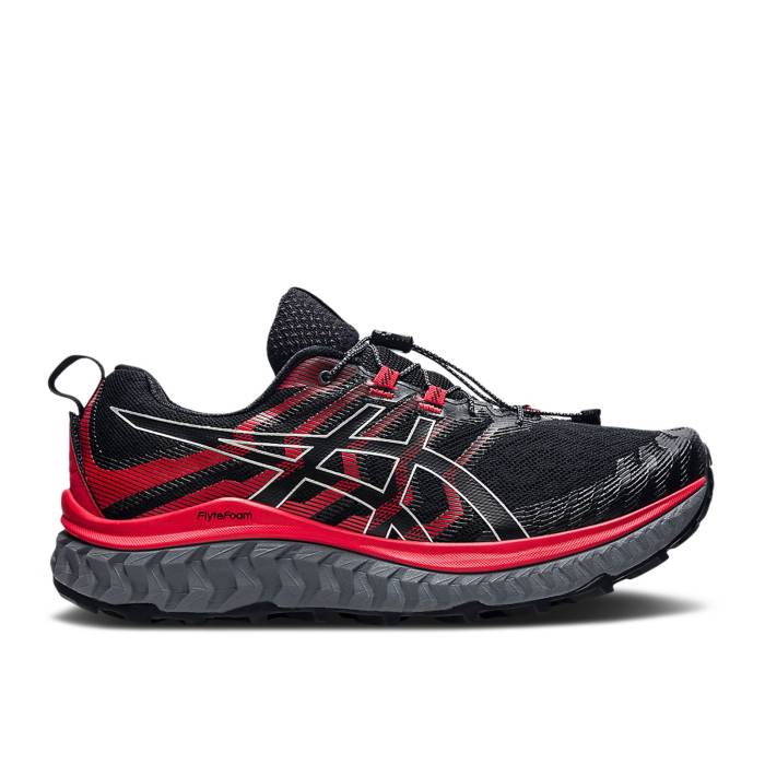 アシックス Asics 【 Trabuco Max 'Black Electric Red' Men Black/Electric Red 】 マックス 靴 メンズ靴 スニーカー メンズ 黒色 ブラック Red 赤・レッド