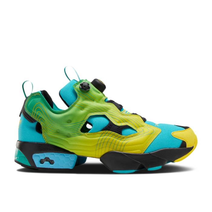 リーボック Reebok 【 Chromat X Instapump Fury Og 'Emerald' Men Emerald/Alert Yellow/Glacier Blue 】 靴 メンズ靴 スニーカー メンズ yellow 黄色・イエロー 青色 ブルー