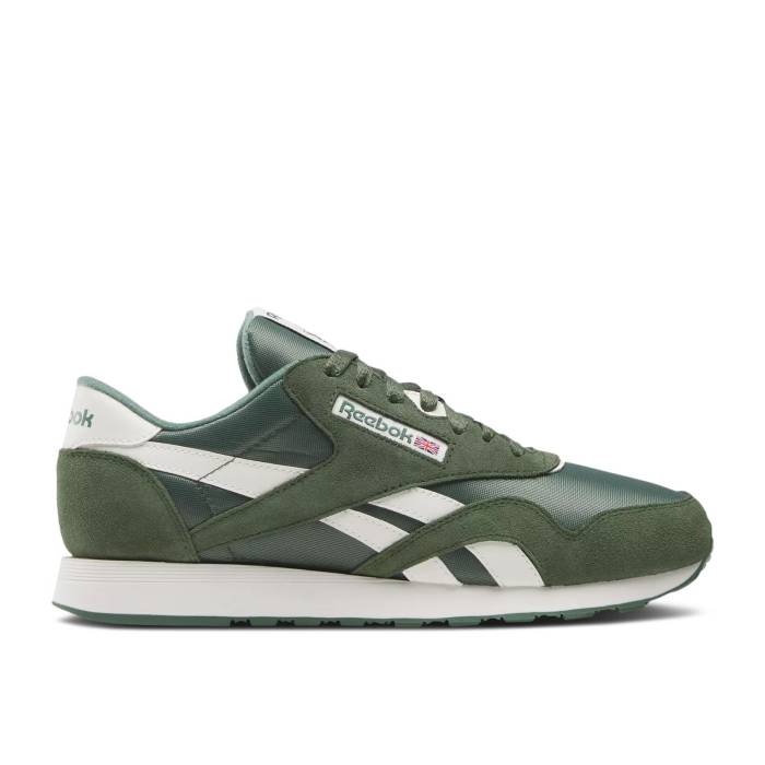 リーボック Reebok 【 Classic Nylon 'Escape Green' Men Escape Green/Escape Green/Chalk 】 クラシック ナイロン 靴 メンズ靴 スニーカー メンズ green 緑・グリーン