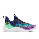 Curry Brand 【 Curry Flow 10 Gs 'Northern Lights' Youth Black/Blitz Red/Antifreeze 】 カリー フローレス キッズ ベビー マタニティ キッズファッション 靴 スニーカー ジュニア キッズ 黒色 ブラック Red 赤・レ(4)
