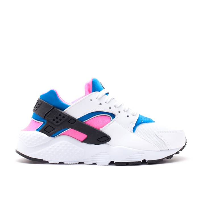 ʥ Nike  Huarache Run Gs Youth White/Black-Pink Pow-Soar  Huarache ...