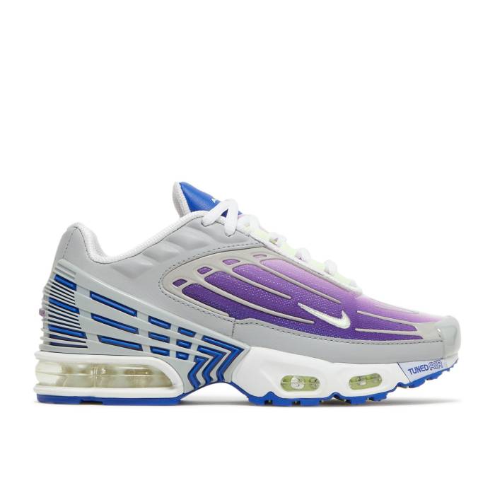 ʥ Nike  Air Max Plus 3 Gs 'Purple Nebula' Youth Light Smoke Grey/Pu...