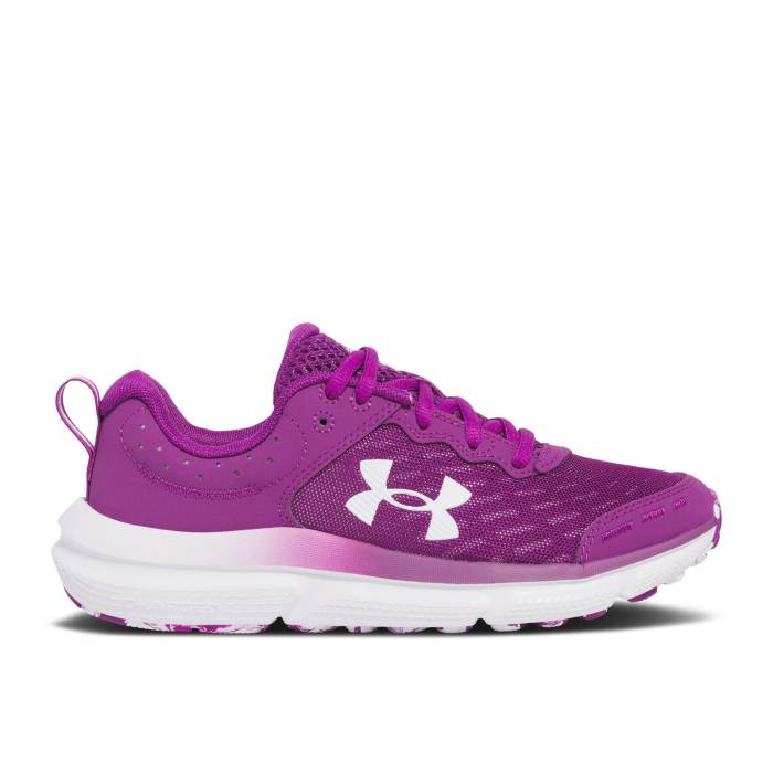 楽天スニケスアンダーアーマー Under Armour 【 Assert 10 Ac Gs 'Andromeda Purple' Youth Andromeda Purple/White 】 キッズ ベビー マタニティ キッズファッション 靴 その他 ジュニア キッズ Purple 紫・パープル 白色 ホワイ