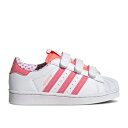 アディダス Adidas 【 Superstar Shell Toe Little Kid 'Valentine's Day' Youth Cloud White/Rose Tone/Almost Pink 】 Superstar スーパースター shell シェル キッズ ベビー マタニティ キッズファッション 靴 スニーカー ジ