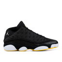 【 AIR JORDAN JORDAN 13 RETRO LOW 'BLACK VARSITY MAIZE' / BLACK METALLIC SILVER W...