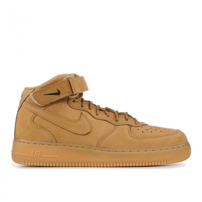 楽天スニケス【 NIKE AIR FORCE 1 MID '07 PRM QS 'FLAX' / FLAX FLAX OUTDOOR GREEN 】 ミッド 緑 グリーン エアフォース スニーカー メンズ ナイキ