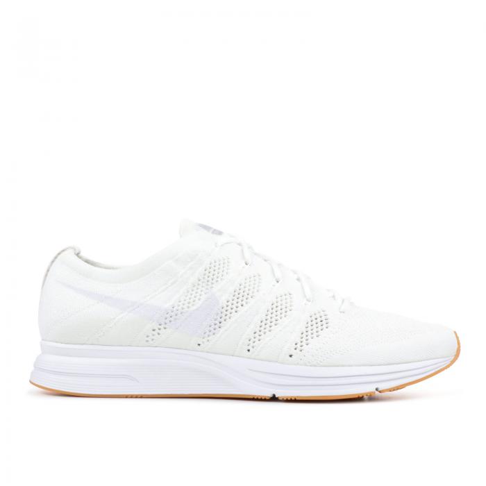 【 NIKE FLYKNIT TRAINER 'WHITE GUM' / WHITE WHITE WHITE 】 フライニット トレーナー 白色 ホワイト スニーカー メンズ ナイキ